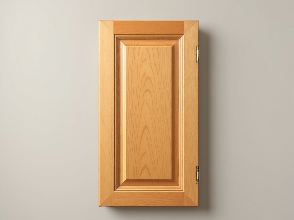 Cabinet door after refinishing